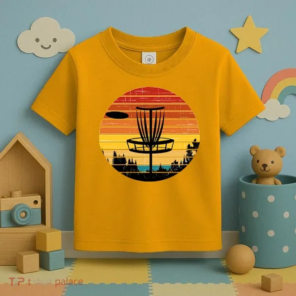 Vintage retro Frisbee Golf Toddler T-Shirt