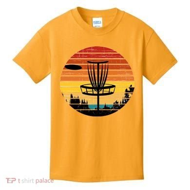 Vintage retro Frisbee Golf Kids T-Shirt