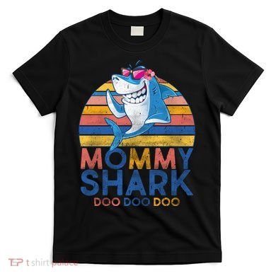 Vintage Retro Mommy Shark Doo T-Shirt