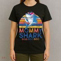 Vintage Retro Mommy Shark Doo T-Shirt thumb 4