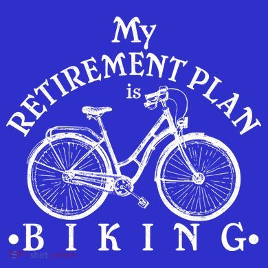 Vintage Retro My Retirement Plan Biking  Long Sleeve Shirt