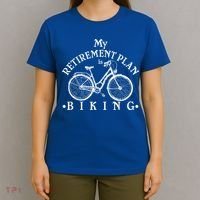 Vintage Retro My Retirement Plan Biking  T-Shirt thumb 4