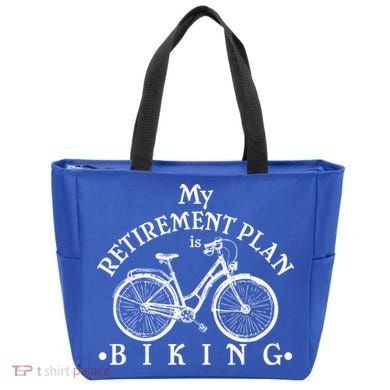 Vintage Retro My Retirement Plan Biking  Tote Bag