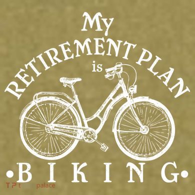 Vintage Retro My Retirement Plan Biking  Garment-Dyed Women's Muscle Tee