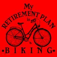 Vintage Retro My Retirement Plan Biking  Santa Hat thumb 1