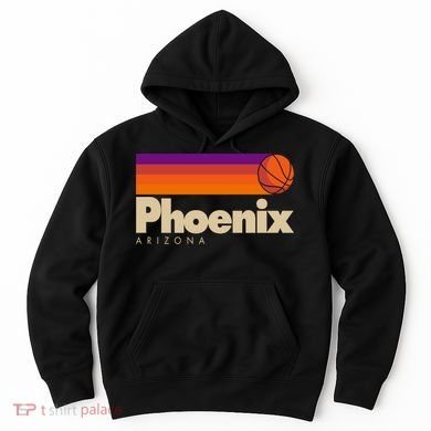 Vintage Retro Phoenix Arizona Basketball Logo Hoodie