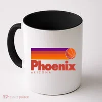Vintage Retro Phoenix Arizona Basketball Logo Coffee Mug thumb 0