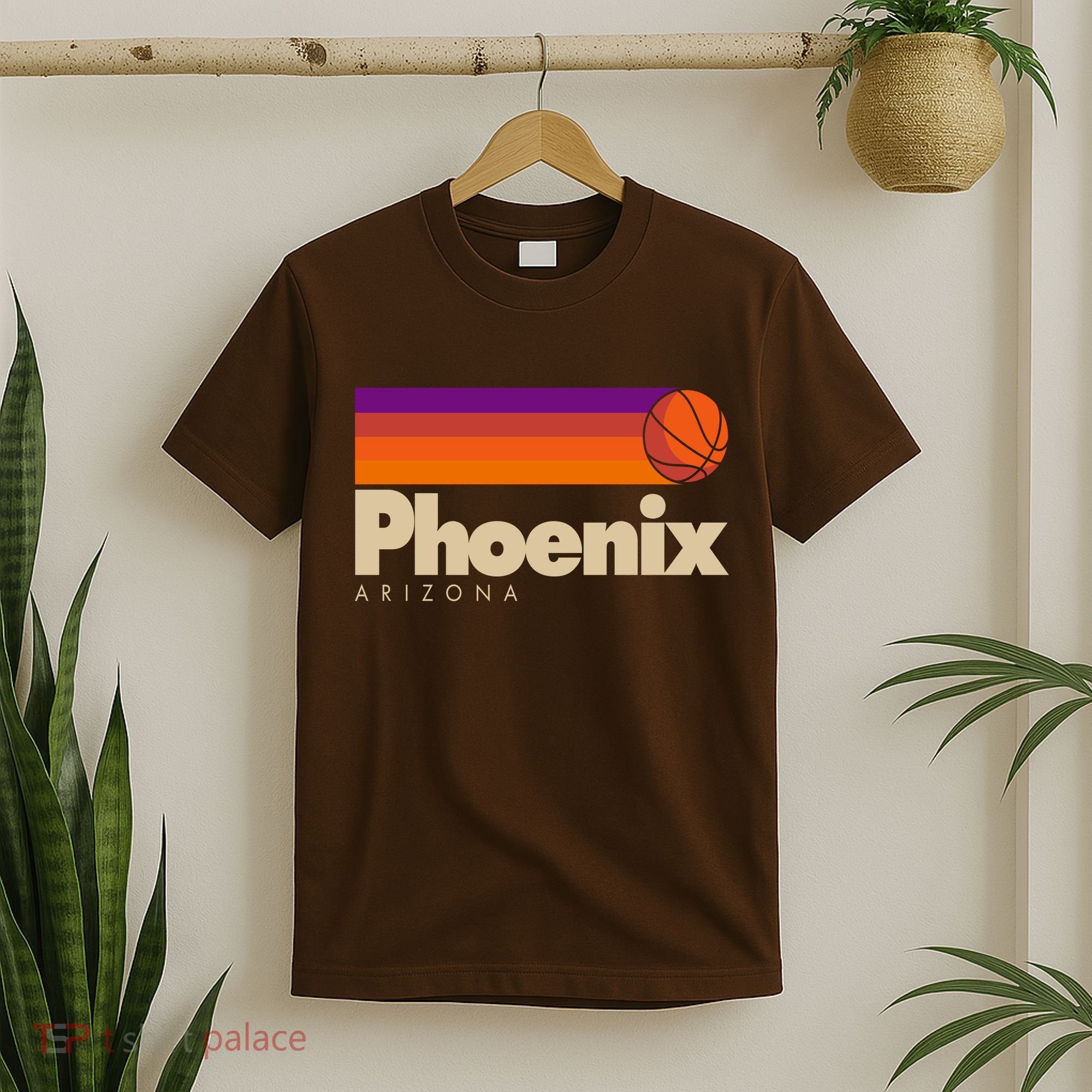 Vintage Retro Phoenix Arizona Basketball Logo T-Shirt