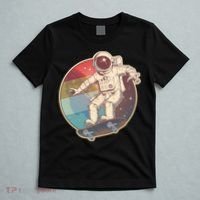Vintage Retro Skateboarding Astronaut T-Shirt thumb 5