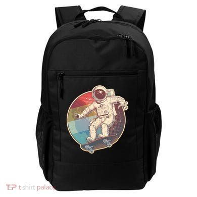 Vintage Retro Skateboarding Astronaut Backpack