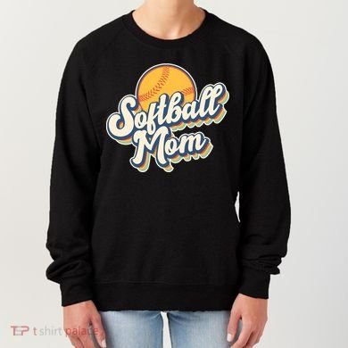 Vintage Retro Softball Mom Women's Sweatshirt