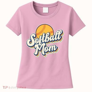 Vintage Retro Softball Mom Women's T-Shirt