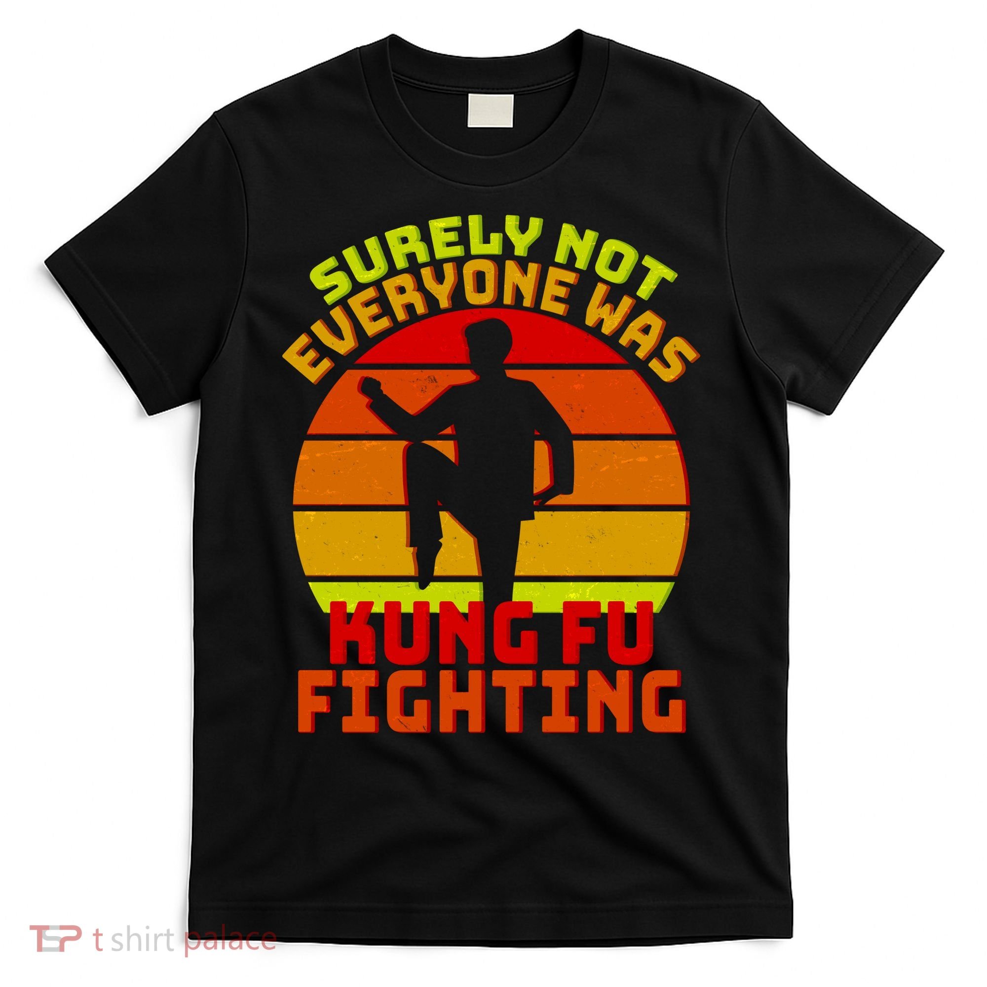 Vintage Retro Surely Not Everyone Was Kung Fu Fighting T-Shirt