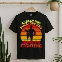 Vintage Retro Surely Not Everyone Was Kung Fu Fighting T-Shirt thumb 2