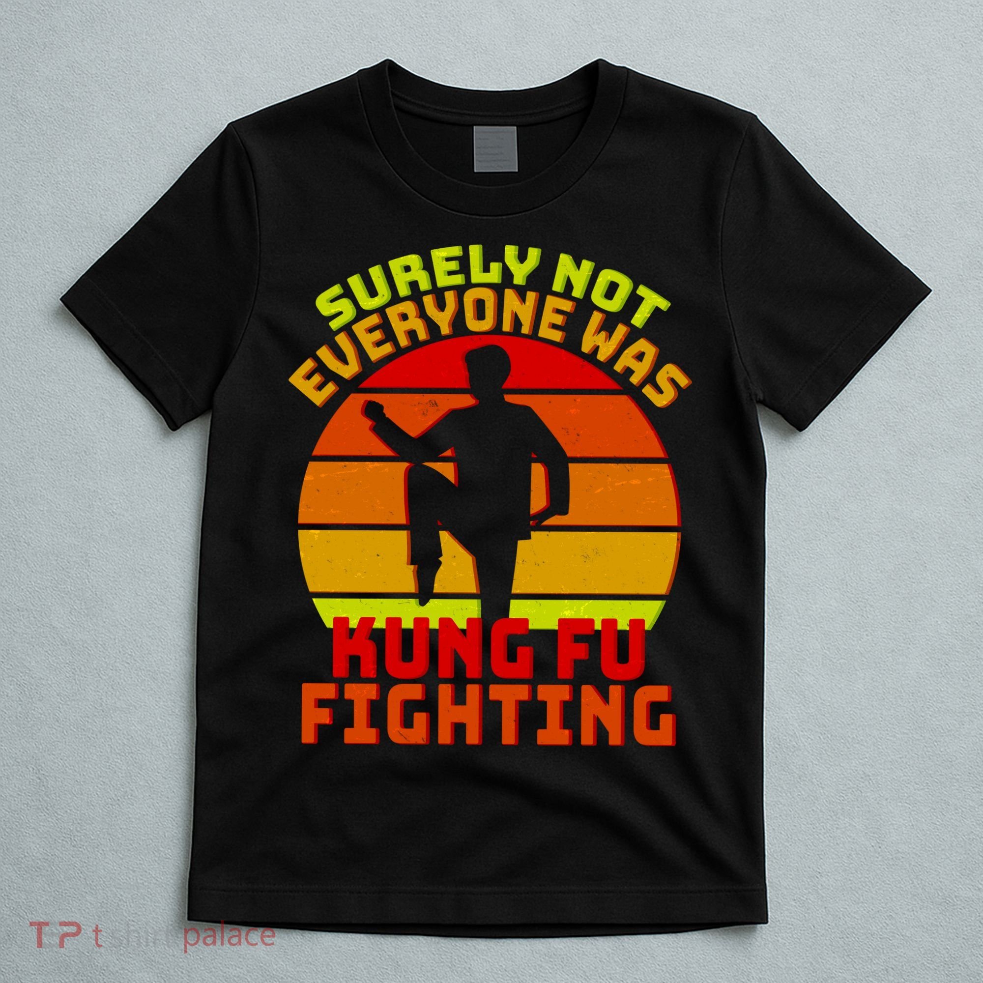 Vintage Retro Surely Not Everyone Was Kung Fu Fighting T-Shirt