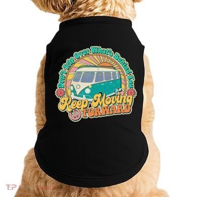 Vintage Retro VW Bus Keep Moving Forward Sunshine Doggie Tank