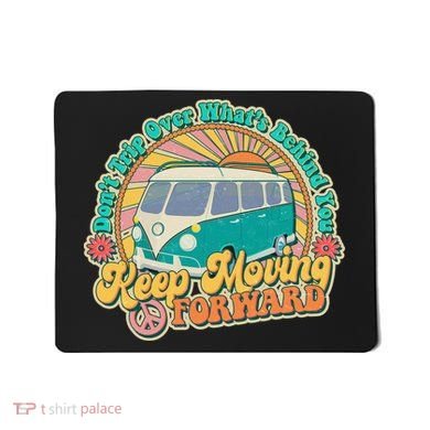 Vintage Retro VW Bus Keep Moving Forward Sunshine Mousepad