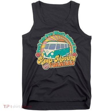 Vintage Retro VW Bus Keep Moving Forward Sunshine Tank Top