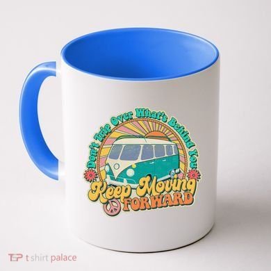 Vintage Retro VW Bus Keep Moving Forward Sunshine Coffee Mug