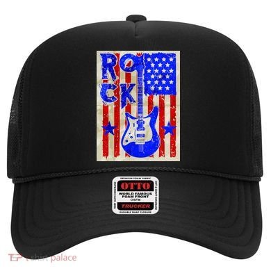 Vintage Rock Electric Guitar USA Hat