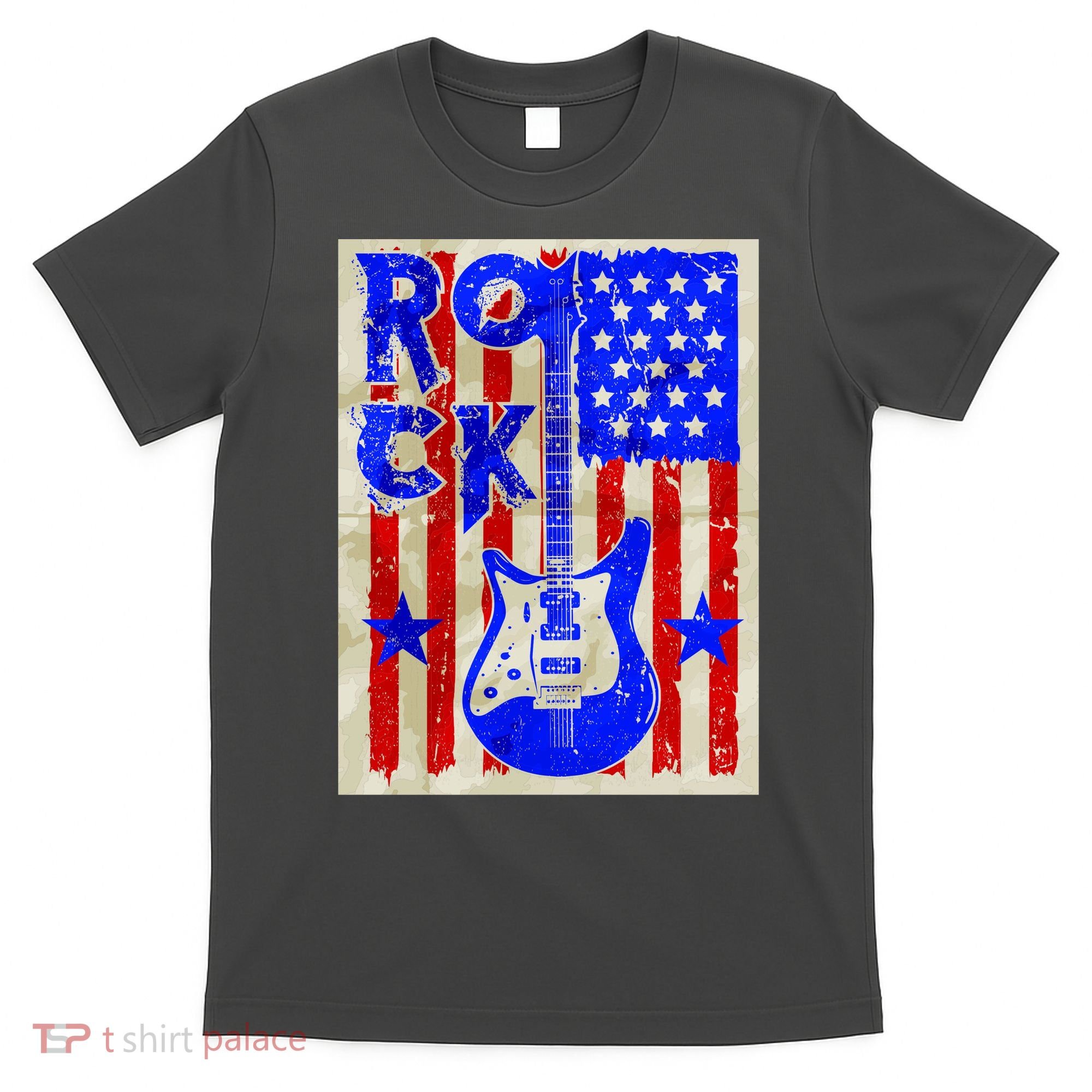 Vintage Rock Electric Guitar USA T-Shirt