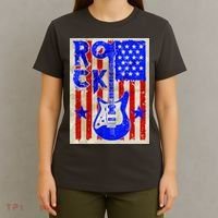 Vintage Rock Electric Guitar USA T-Shirt thumb 4