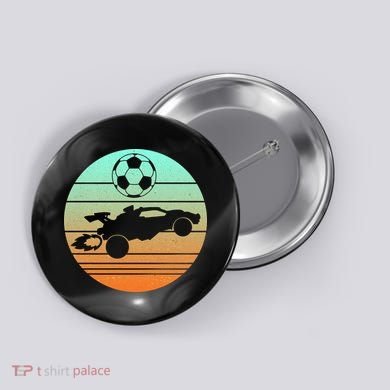 Vintage Rocket RC Soccer Car League Gamer Button