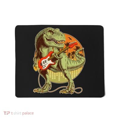 Vintage Rocking Guitar T-Rex Dinosaur Mousepad