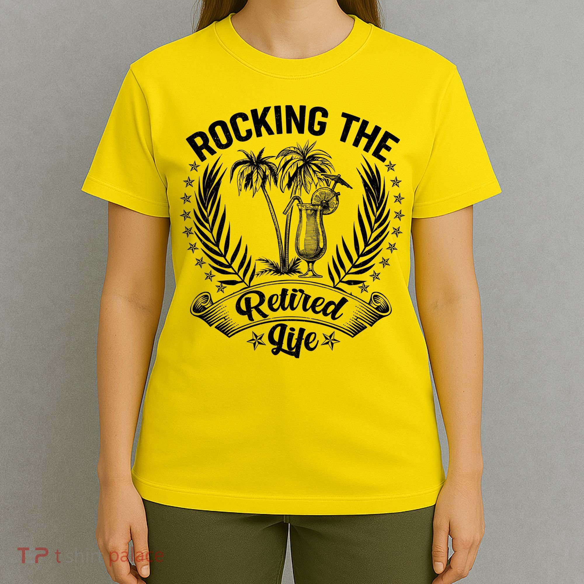Vintage Rocking The Retired Life T-Shirt