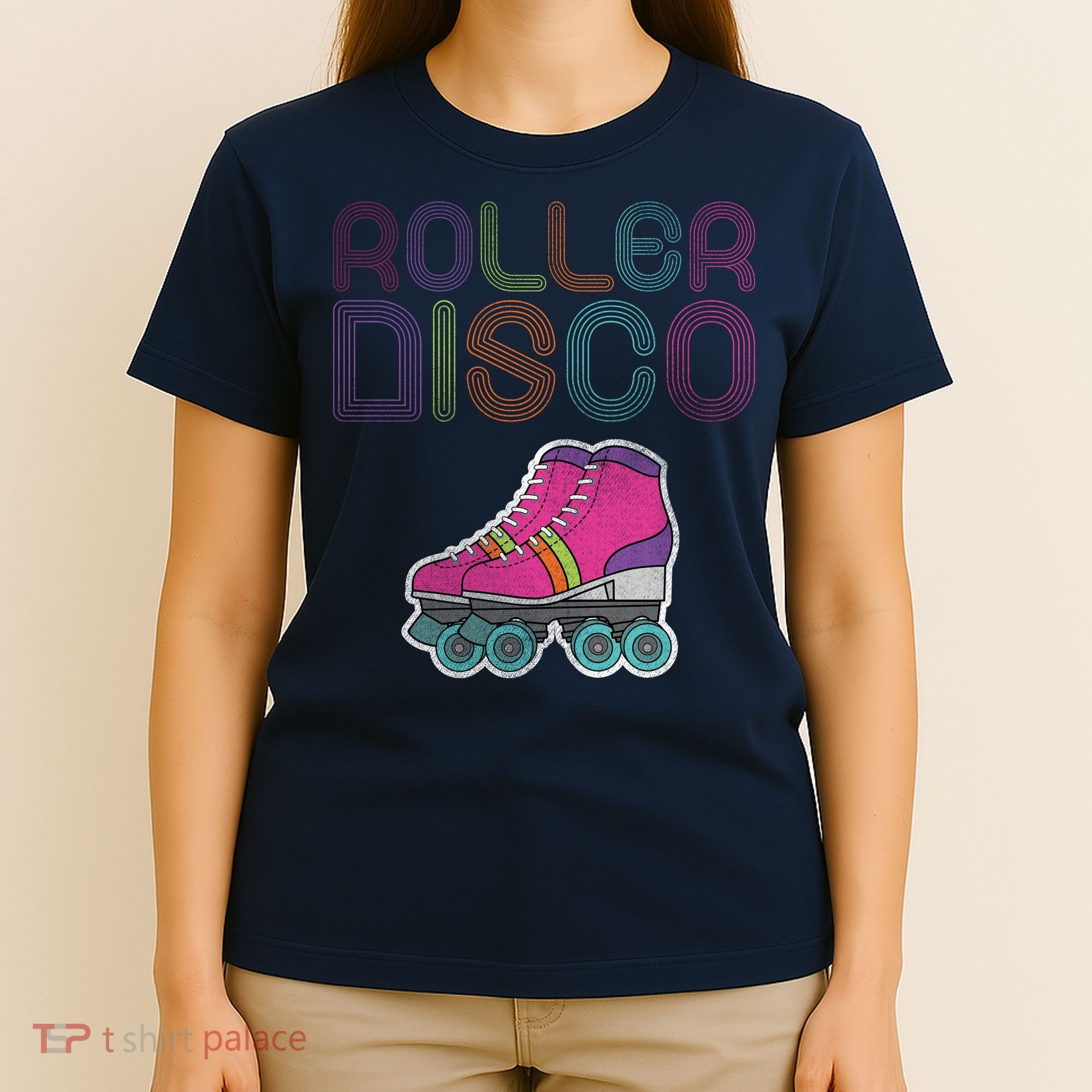 Vintage Roller Disco Skater T-Shirt