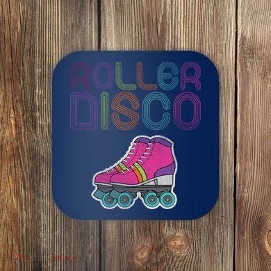 Vintage Roller Disco Skater Coaster