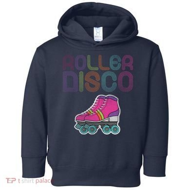 Vintage Roller Disco Skater Toddler Hoodie