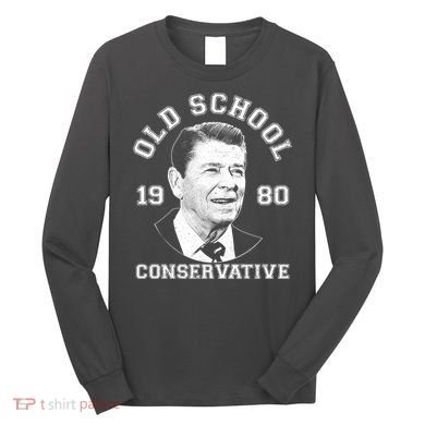 Vintage Ronald Reagan Old School Conservative Long Sleeve Shirt