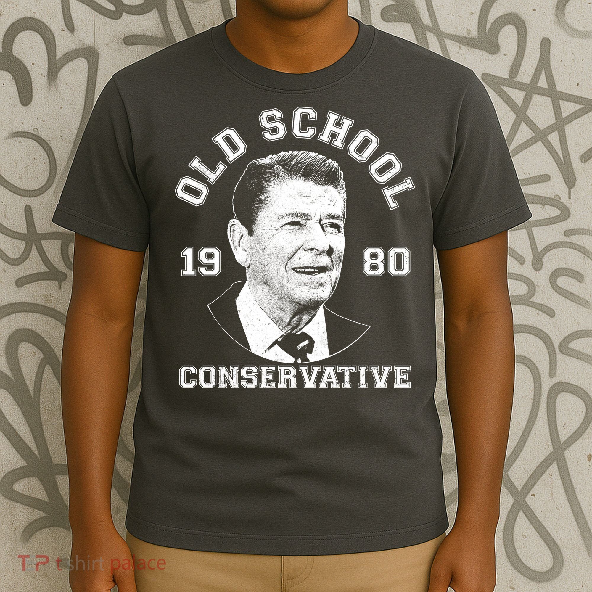 Vintage Ronald Reagan Old School Conservative T-Shirt