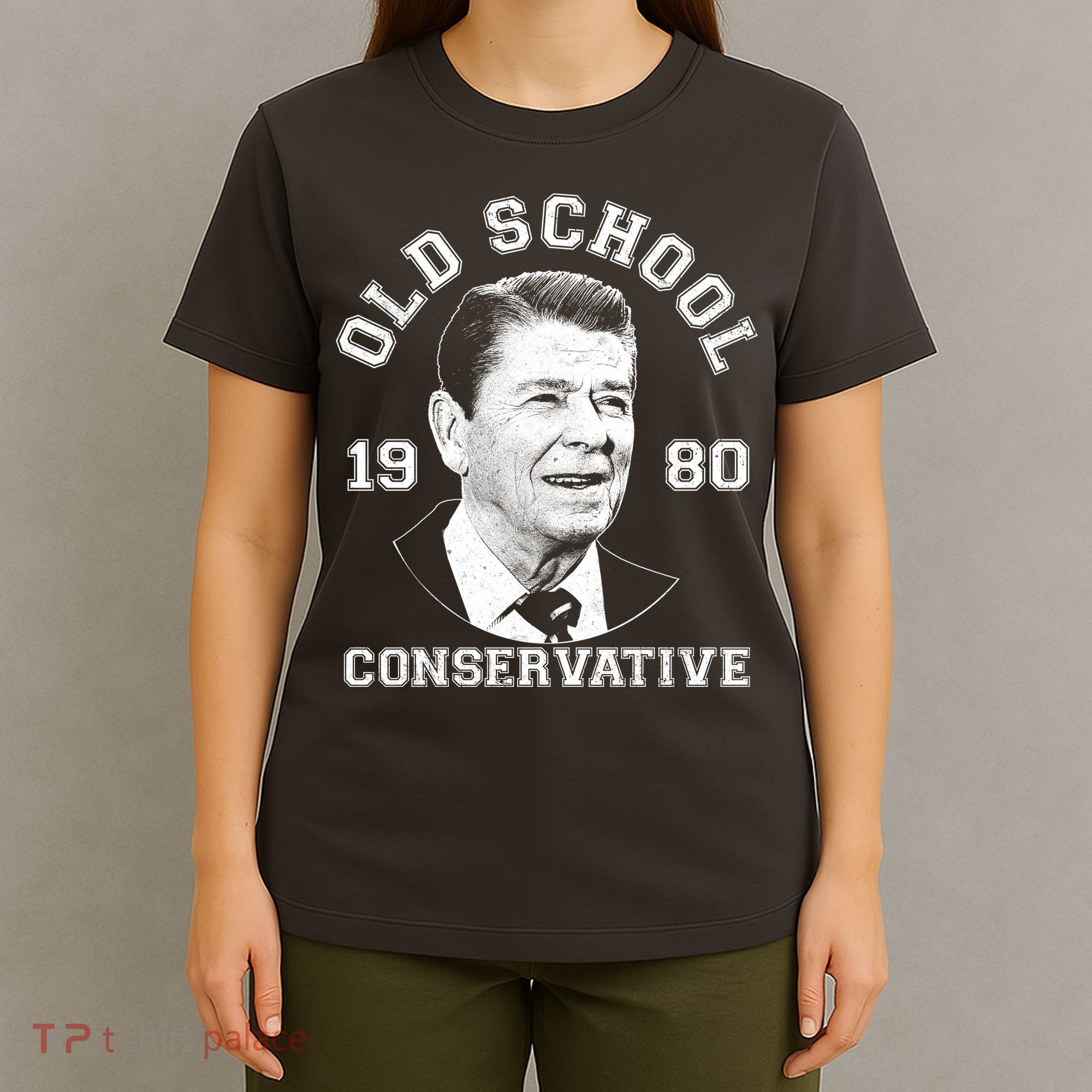 Vintage Ronald Reagan Old School Conservative T-Shirt