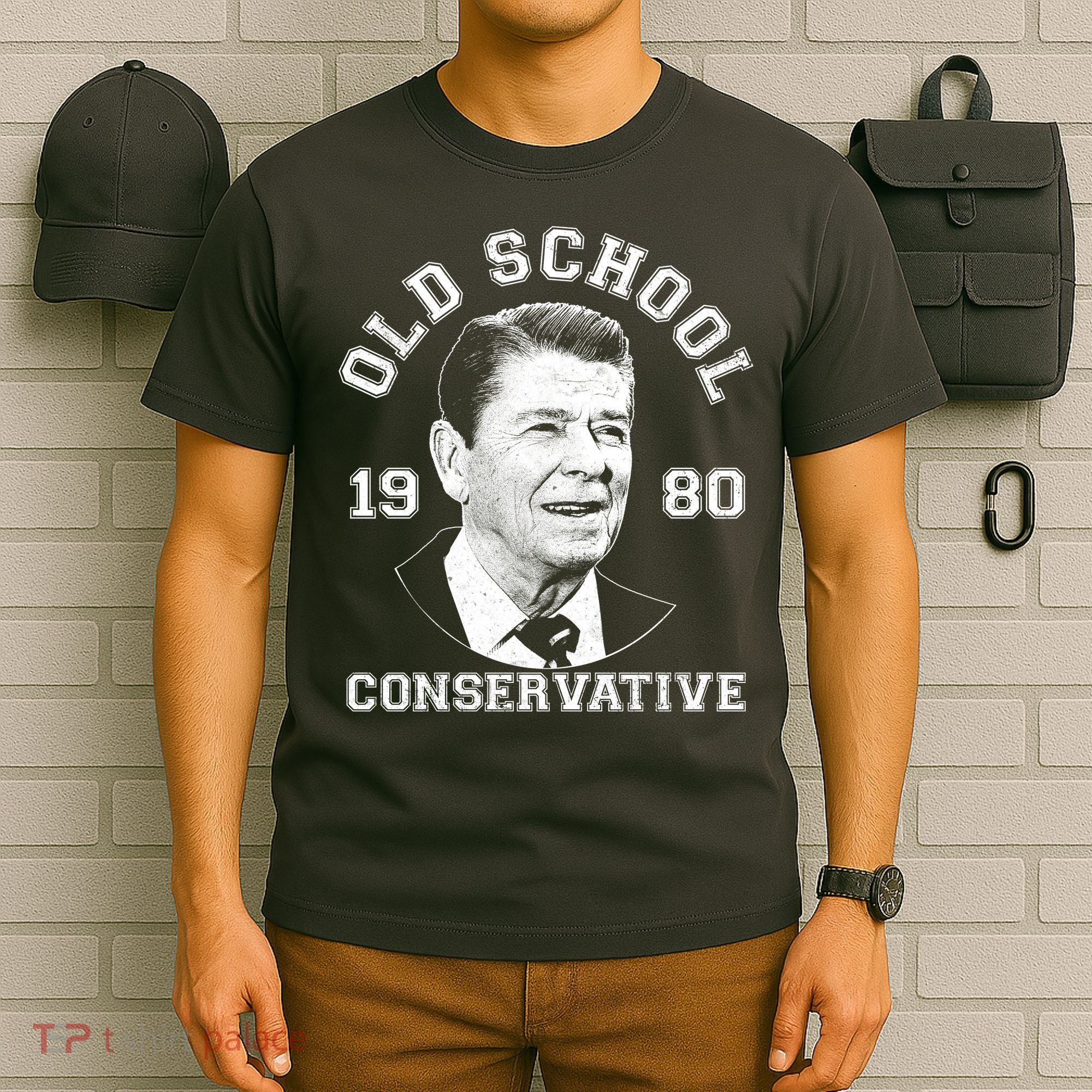 Vintage Ronald Reagan Old School Conservative T-Shirt