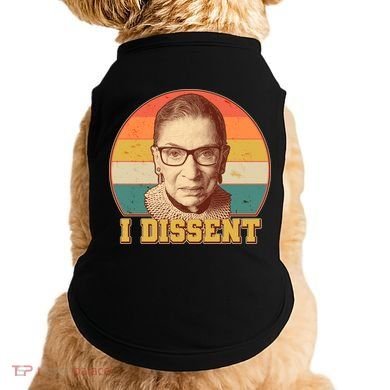 Vintage Ruth Bader Ginsburg I Dissent RBG Tribute Doggie Tank