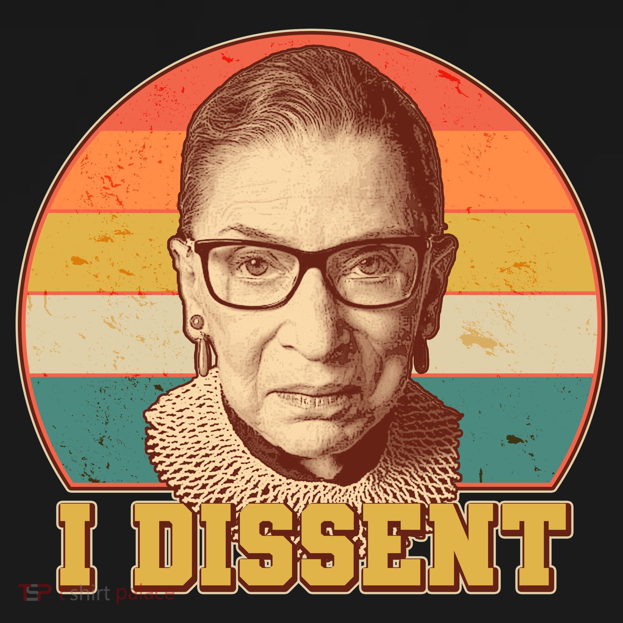 Vintage Ruth Bader Ginsburg I Dissent RBG Tribute T-Shirt
