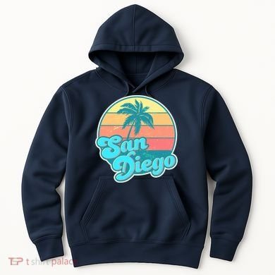 Vintage San Diego Sunset Hoodie