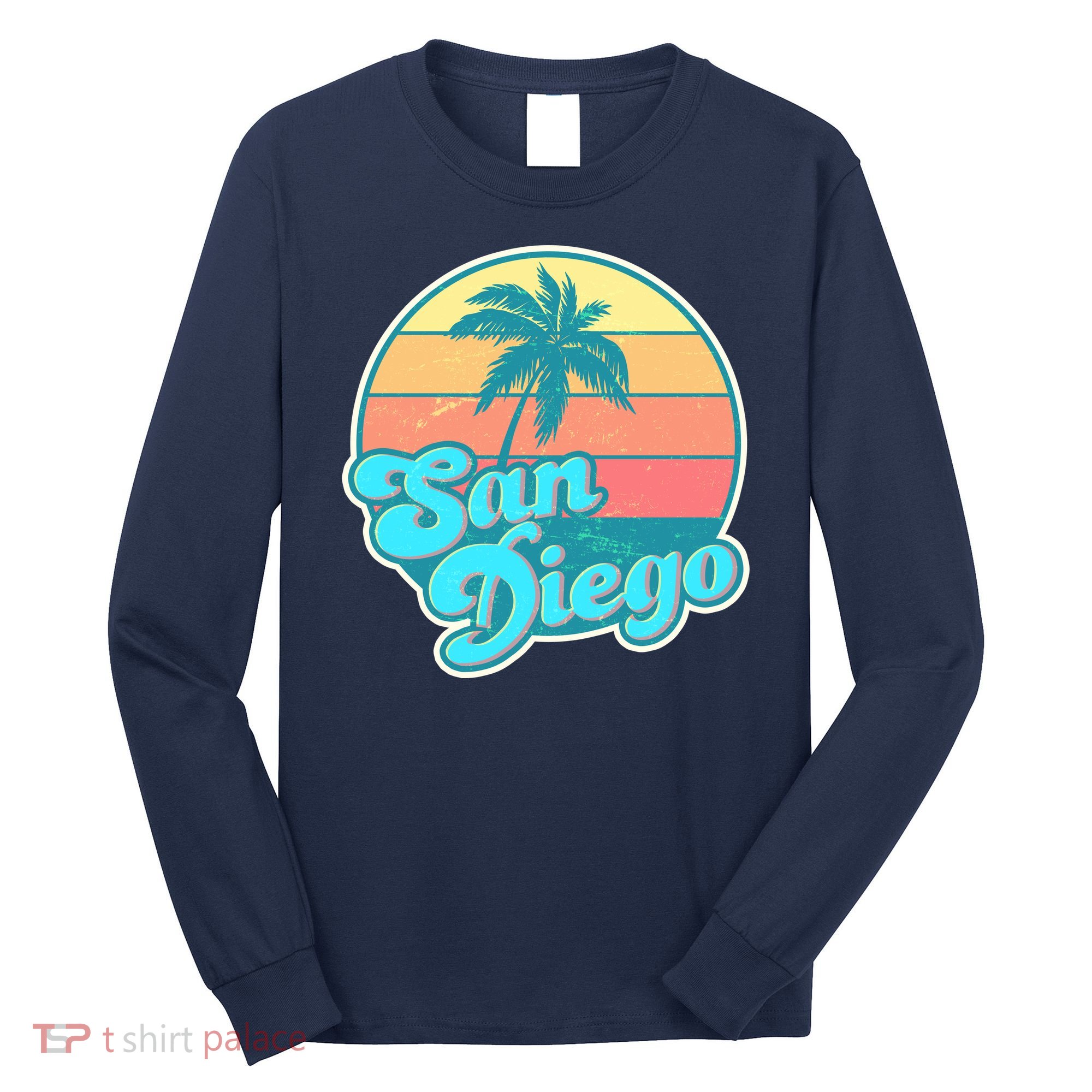 Vintage San Diego Sunset Long Sleeve Shirt