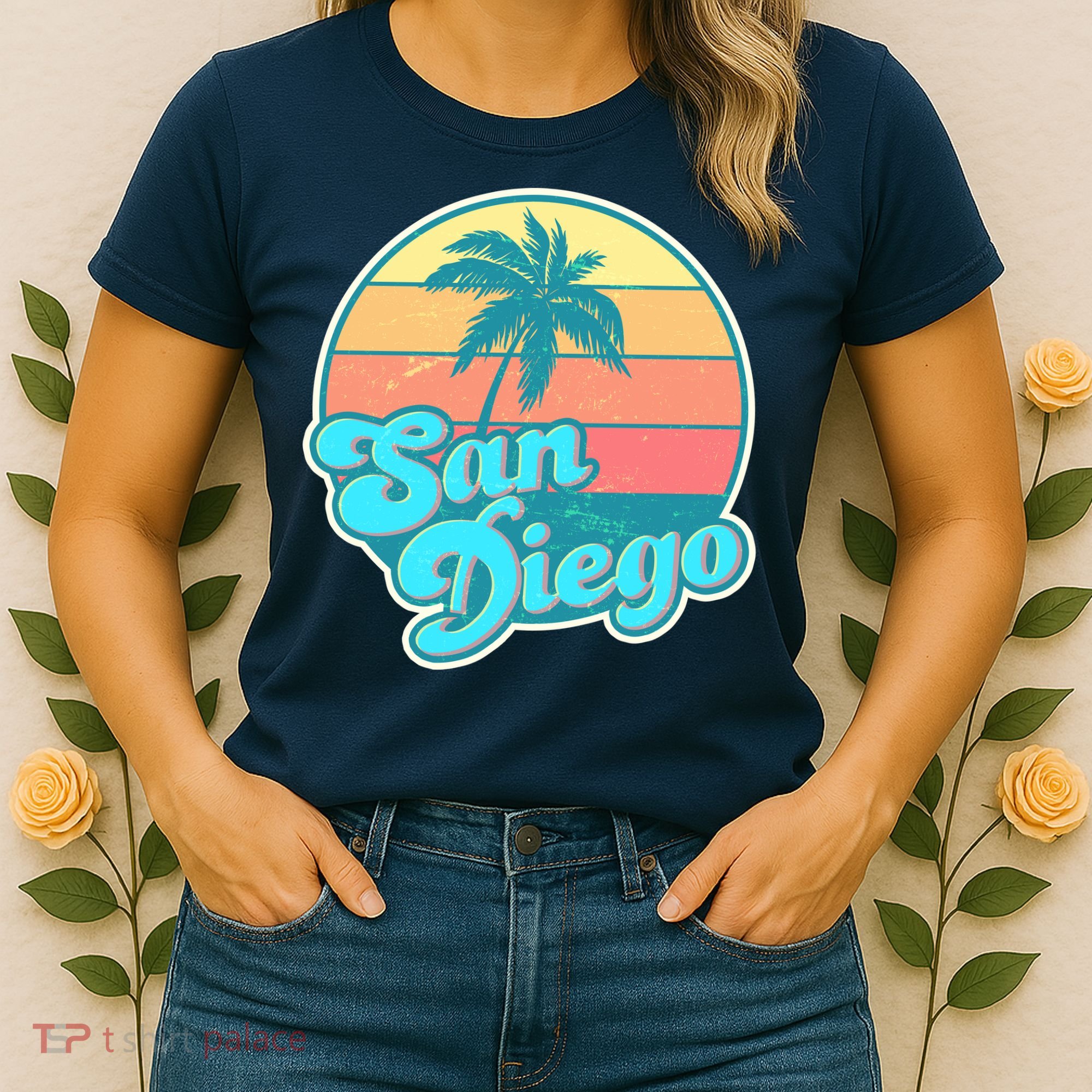 Vintage San Diego Sunset Women's T-Shirt