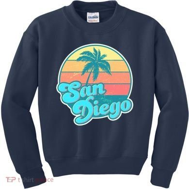 Vintage San Diego Sunset Kids Sweatshirt