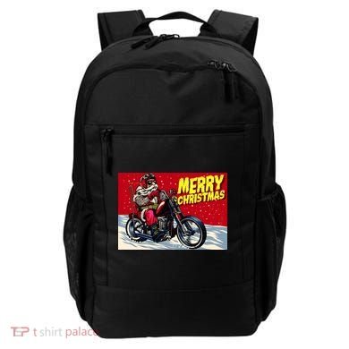 Vintage Santa Biker Riding Chopper Backpack