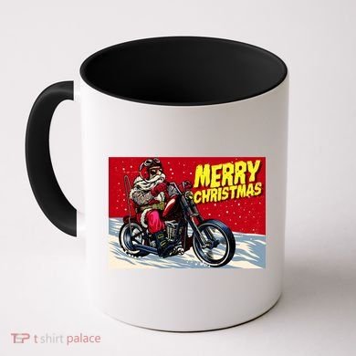 Vintage Santa Biker Riding Chopper Coffee Mug
