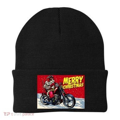 Vintage Santa Biker Riding Chopper Beanie