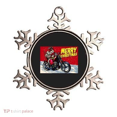 Vintage Santa Biker Riding Chopper Ornament