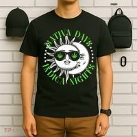 Vintage Sativa Days Indica Nights Sun And Moon T-Shirt thumb 6