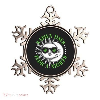 Vintage Sativa Days Indica Nights Sun And Moon Ornament