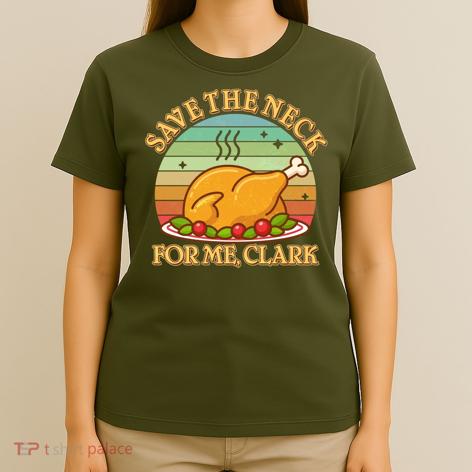Vintage Save the Neck For Me Clark Christmas T-Shirt