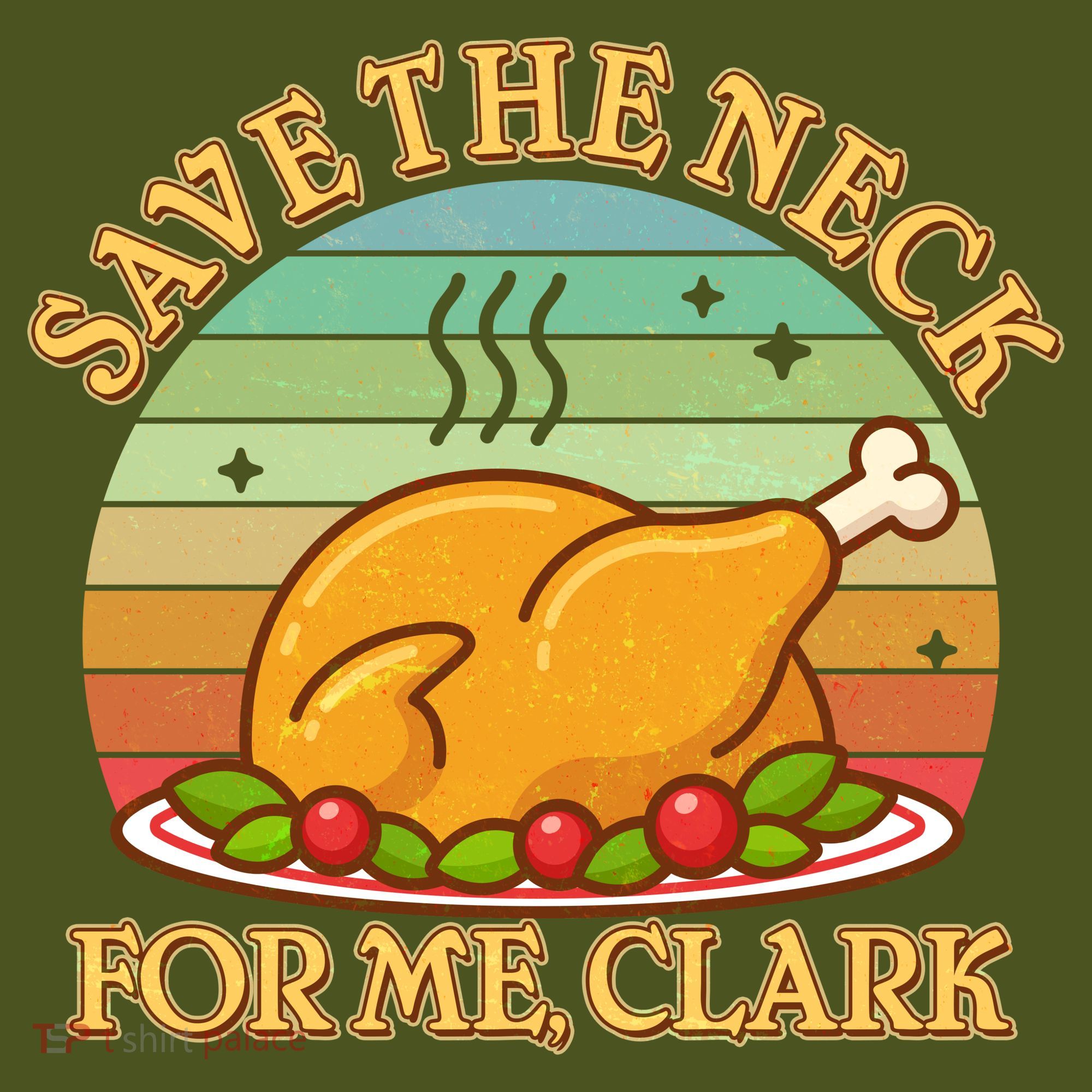 Vintage Save the Neck For Me Clark Christmas T-Shirt